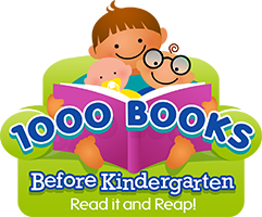 1,000 books before kindergarten logo