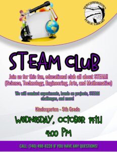 STEAM CLUB @ Main Library - 2nd Floor