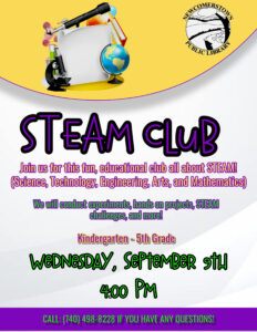 STEAM CLUB @ Main Library - 2nd Floor